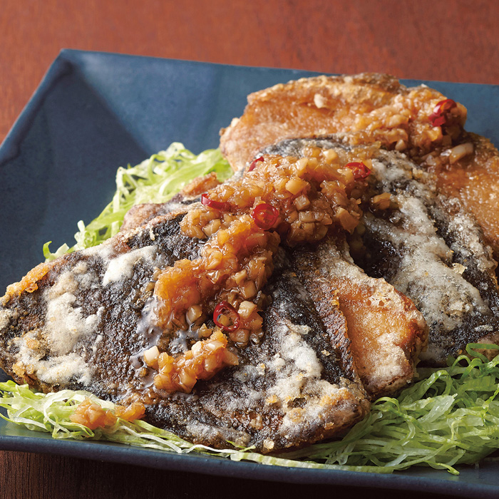 骨までパクリ！フライパンかれい