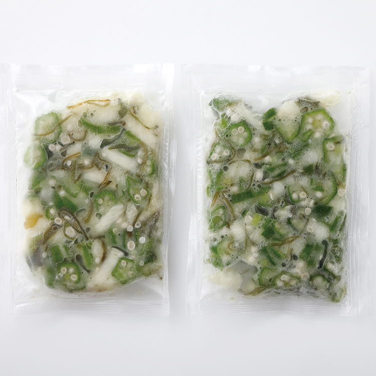 オクラとめかぶの山芋和え