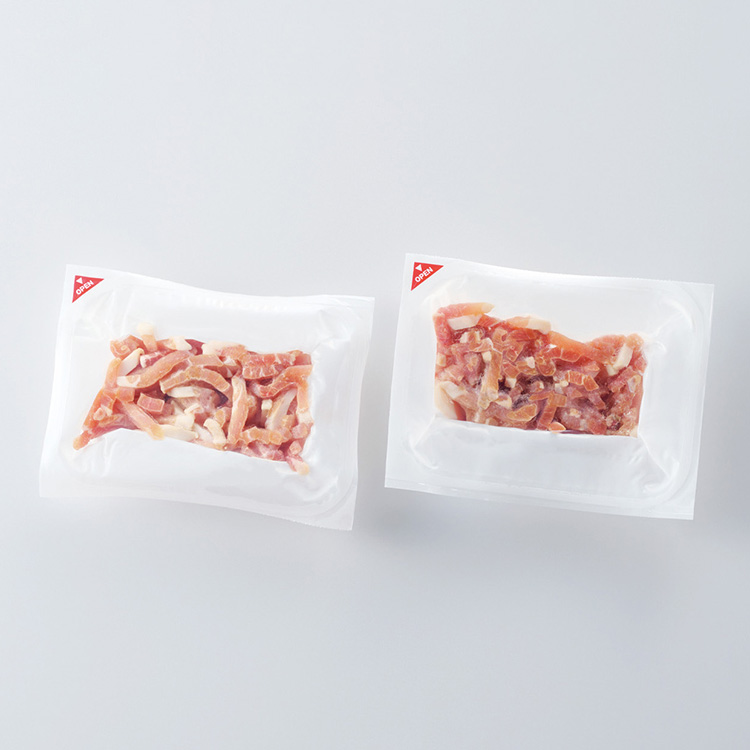 豚もも肉の細切り（下味・粉付き）