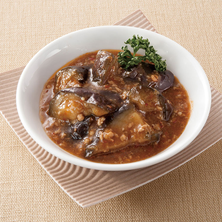 鶏ひき肉の麻婆なす