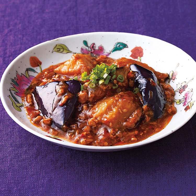 鶏ひき肉の麻婆なす