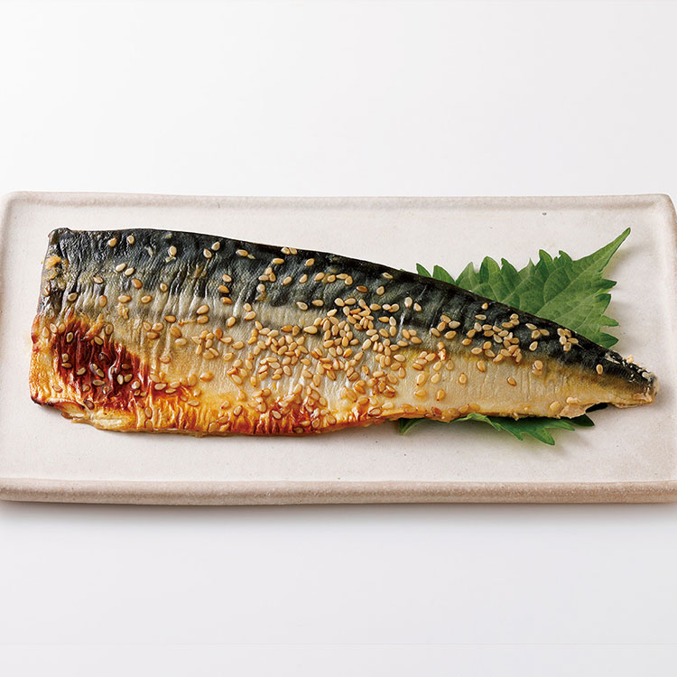 さばの漬け焼～ごま風味～