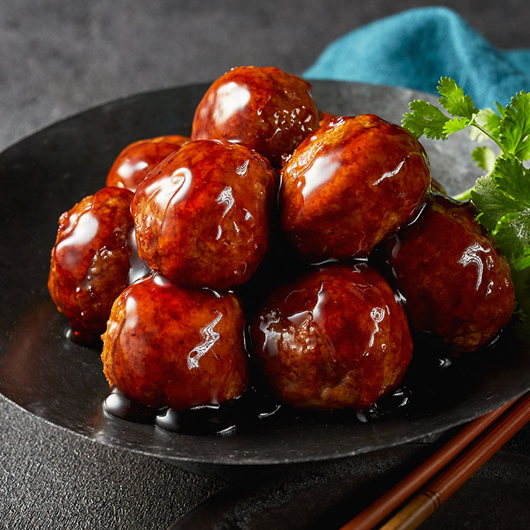 黒甘酢肉団子