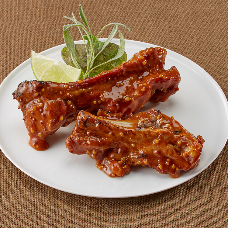 ホームステイ先で食べたスペアリブ