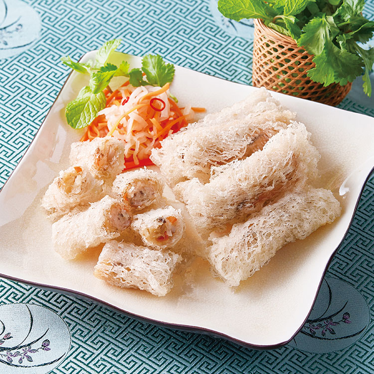 海老のベトナム風ミニ春巻（ネットライスペーパー）