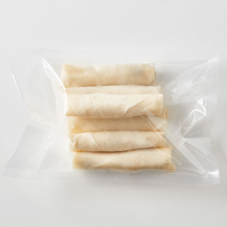 ねぎ塩とえびの細春巻