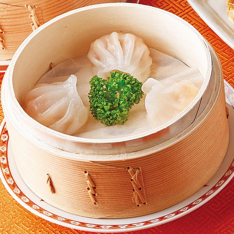 レンジでもちもち　海老蒸し餃子