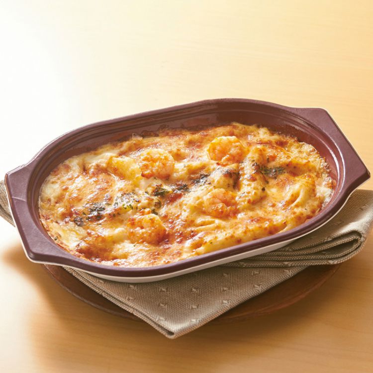 レンジでえびグラタン