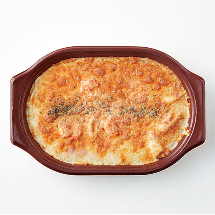 レンジでえびグラタン