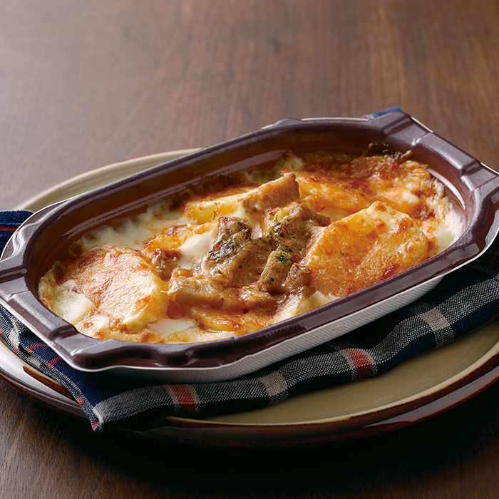 レンジでポテトグラタン