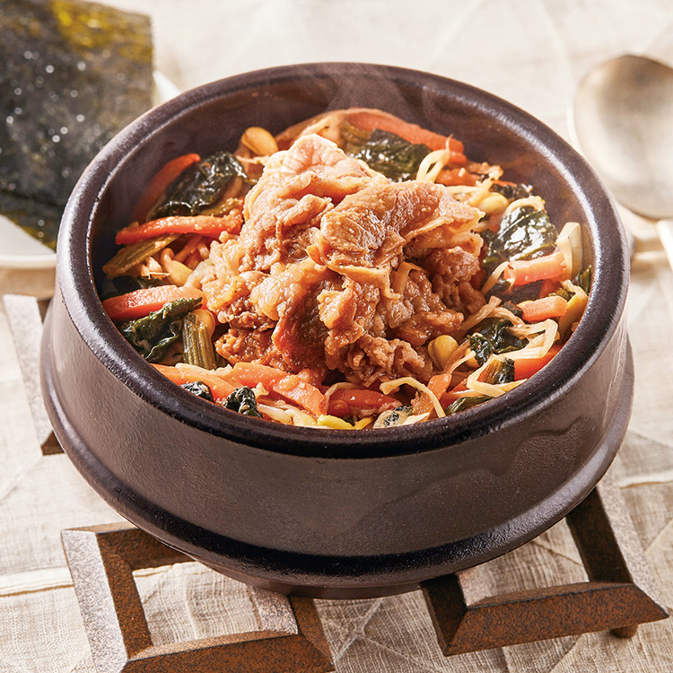 レンジで簡単！ピリ辛ビビンバ丼の具