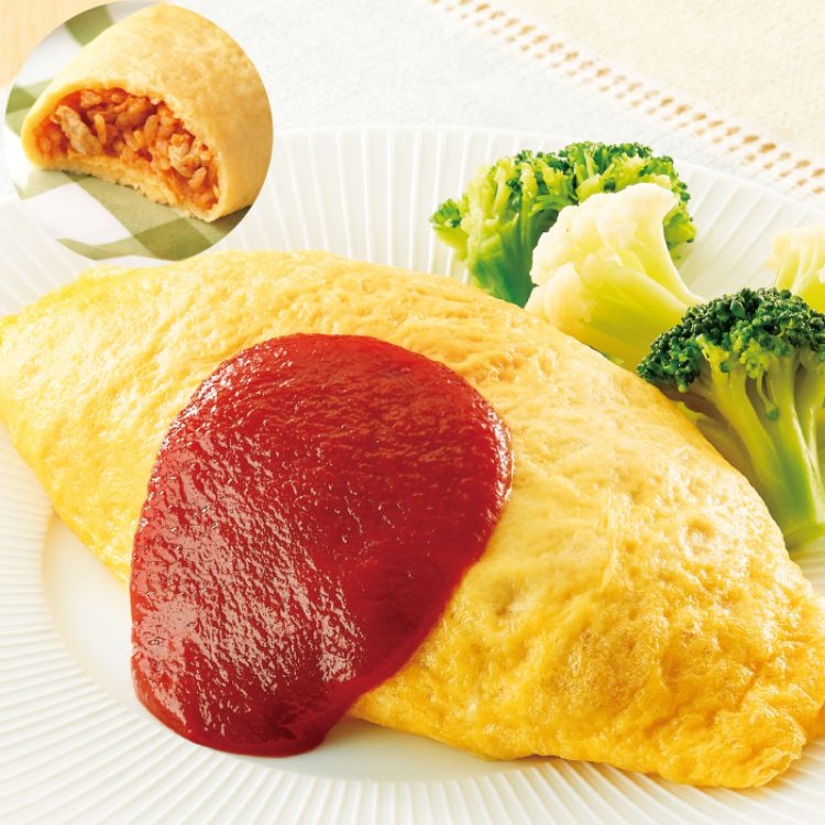 レンジで簡単！オムライス