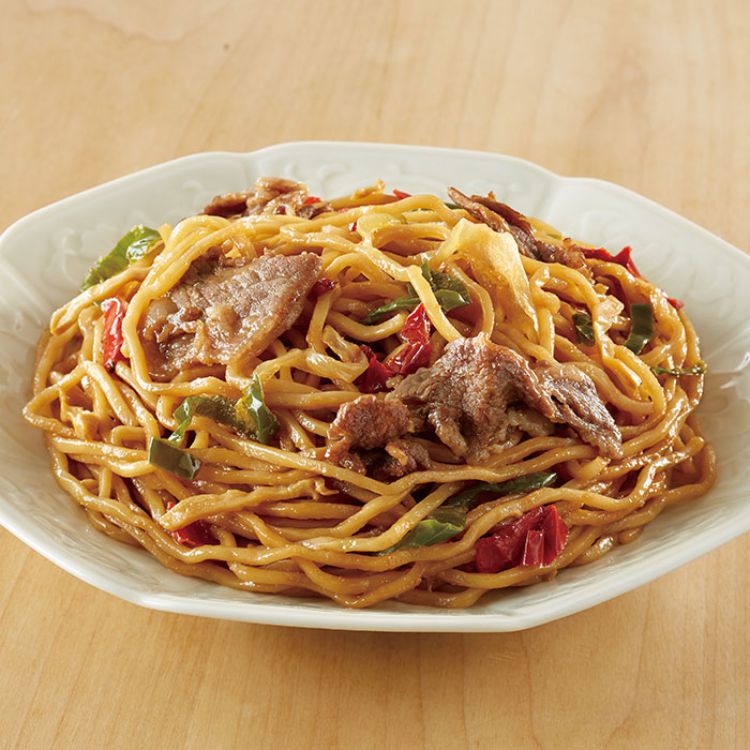 牛肉とピーマンのオイスターソース焼そば