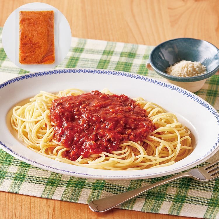 レストラン仕立てのミートソース