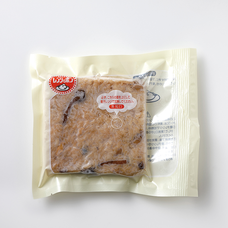 レンジで簡単　きのこおこわ