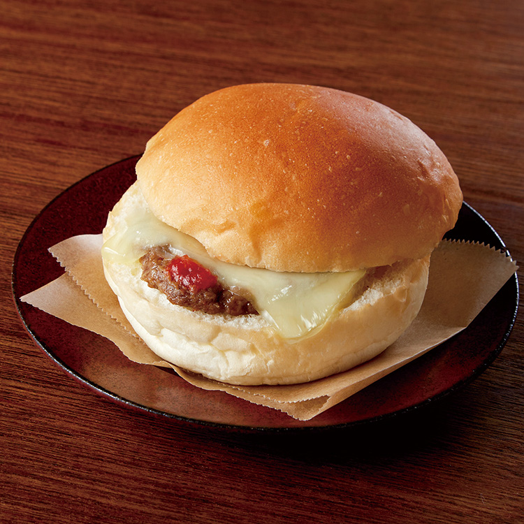 レンジでチーズバーガー