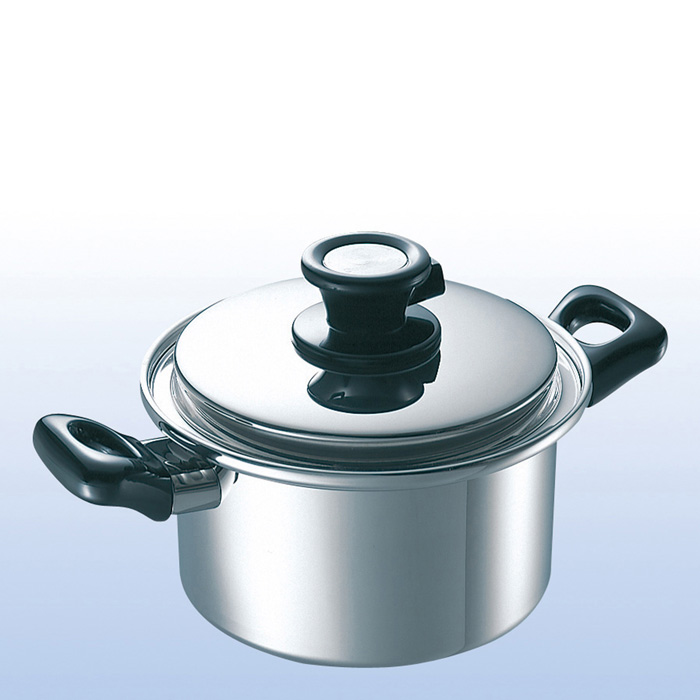 ステンレス鍋２０ｃｍ両手深