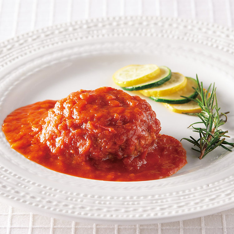 レンジ用トマト煮込みハンバーグ