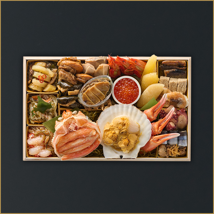 「美しい国から」　北海オードブル【海鮮和風一段重】