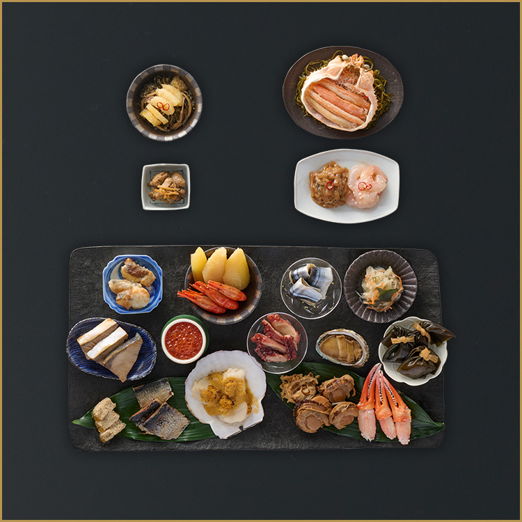 「美しい国から」　北海オードブル【海鮮和風一段重】