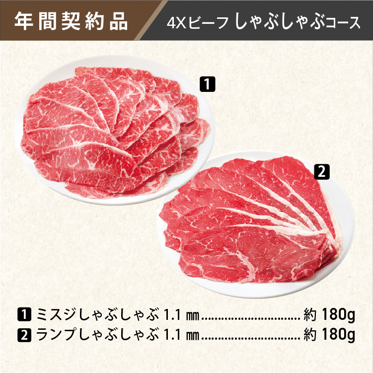 2025年　ビーフしゃぶしゃぶコース