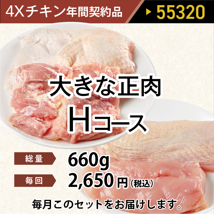 2025年　チキン大きな正肉Hコース