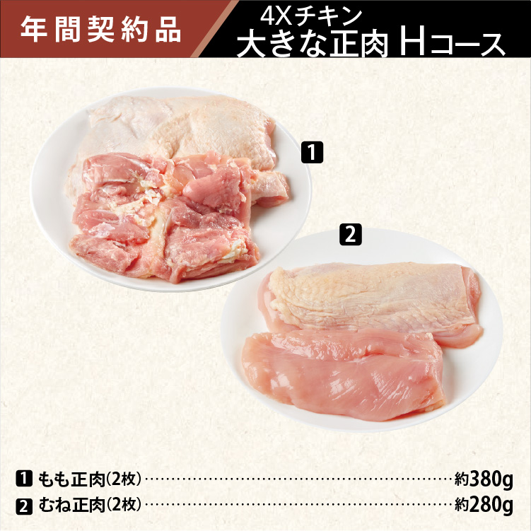 2025年　チキン大きな正肉Hコース