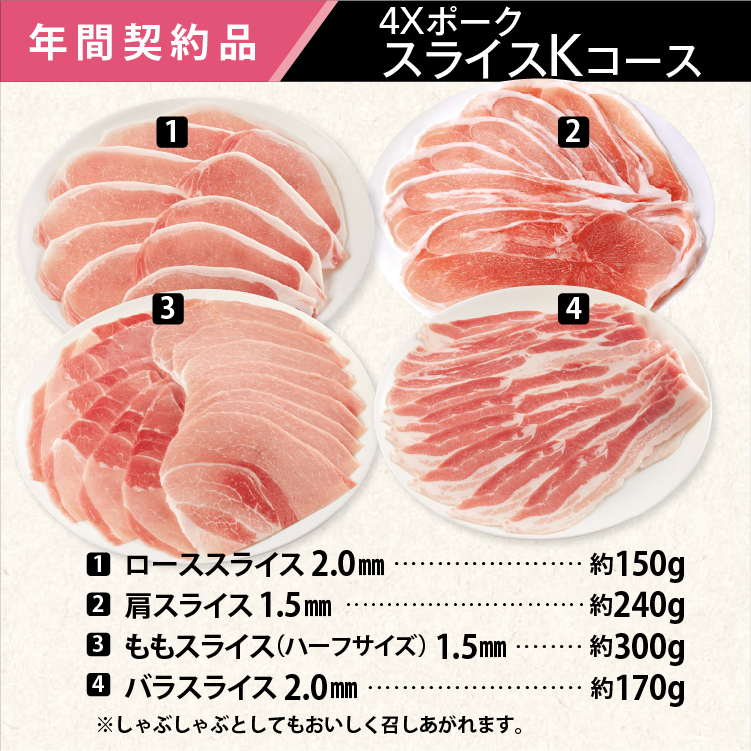 2025年　ポークスライスKコース