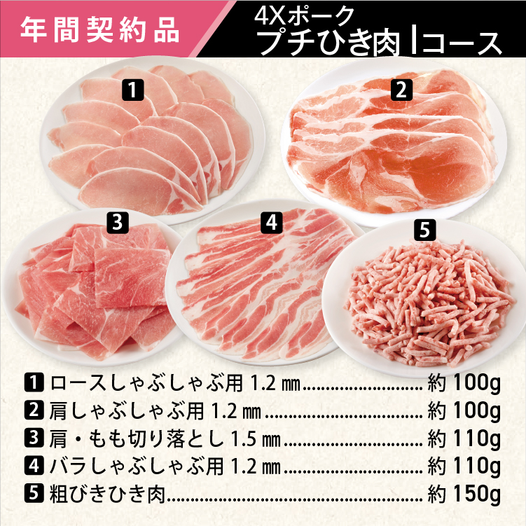 2025年　ポークプチひき肉Iコース
