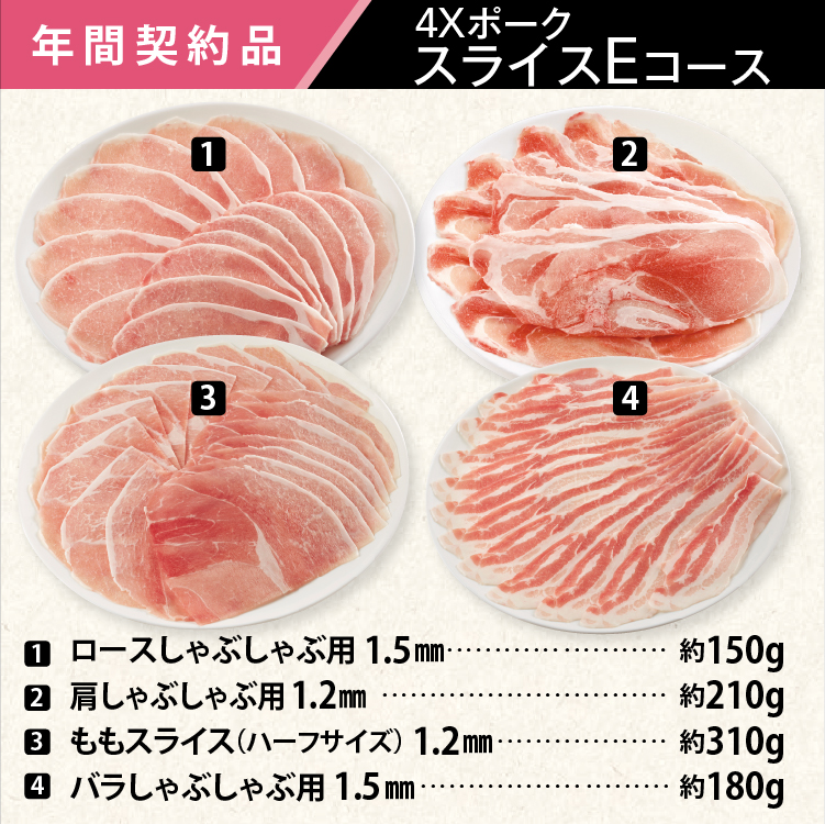 2025年　ポークスライスEコース