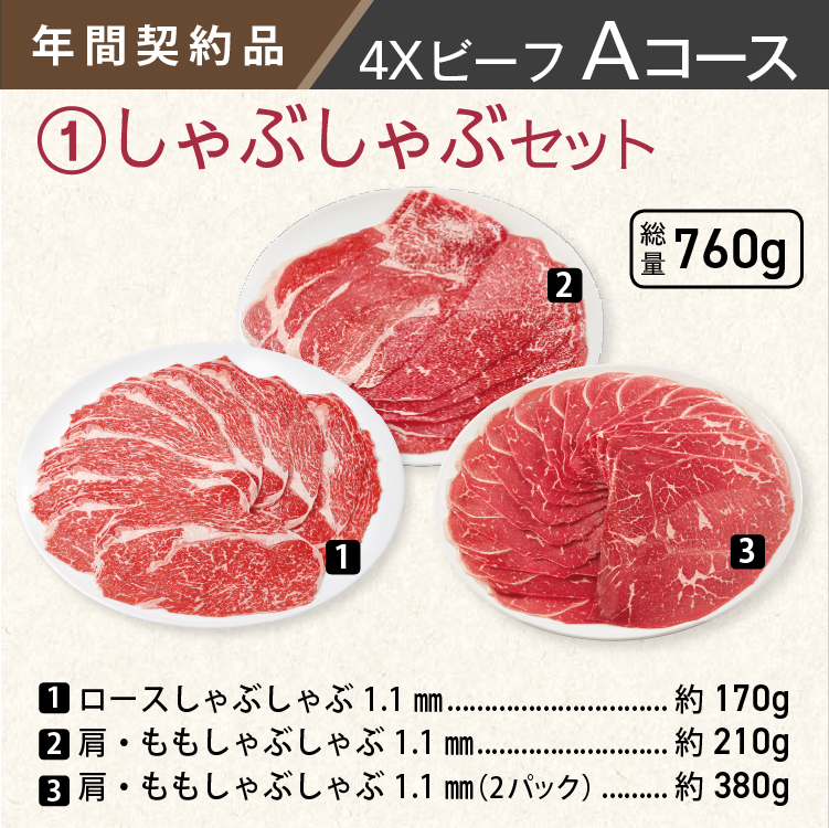 2025年　ビーフAコース