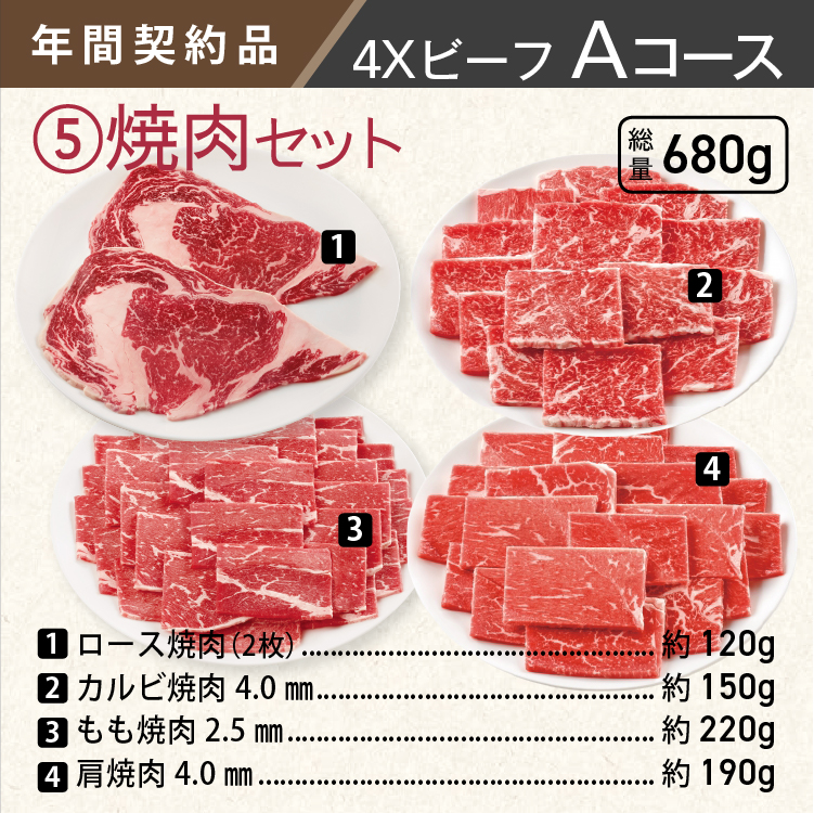 2025年　ビーフAコース