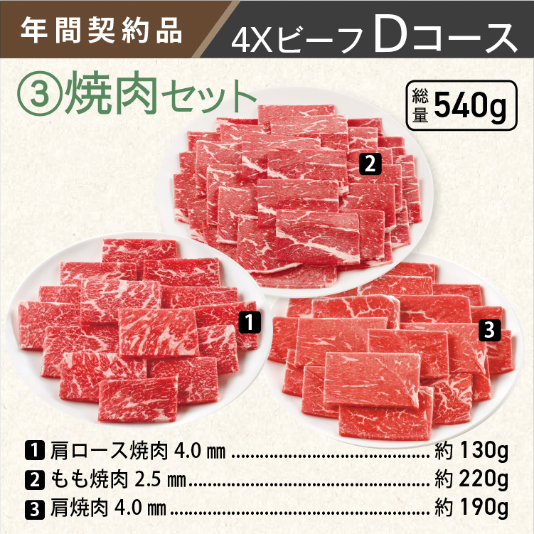 2025年　ビーフDコース