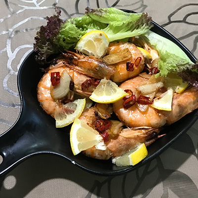 写真:ガーリックシュリンプ