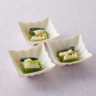 写真:いかと小松菜の辛子和え