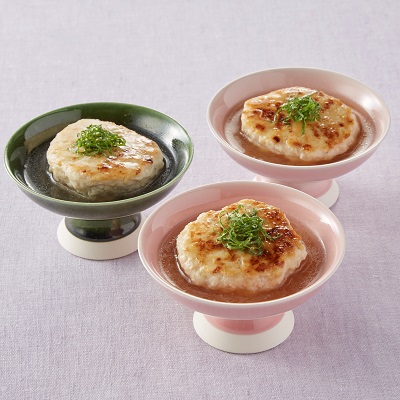 写真:やわらか鶏団子の銀あんかけ