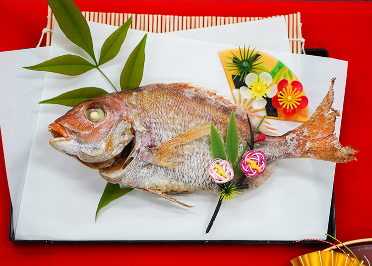 写真:おせち料理 鯛