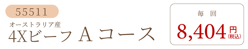 4XビーフAコース