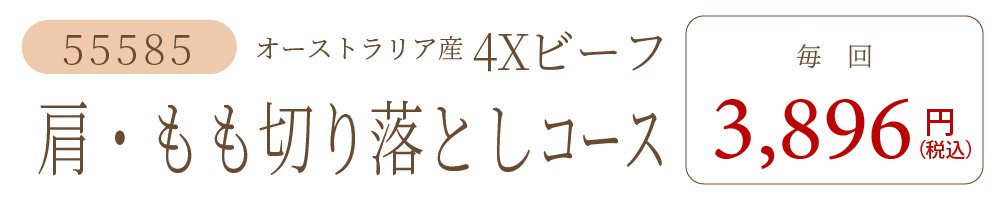 4X肩・もも切り落としコース