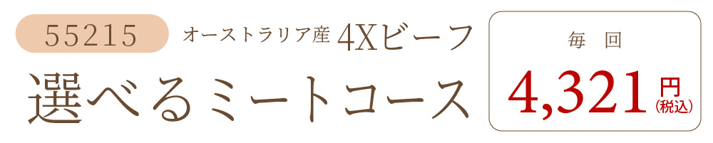4Xビーフ選べるミートコース