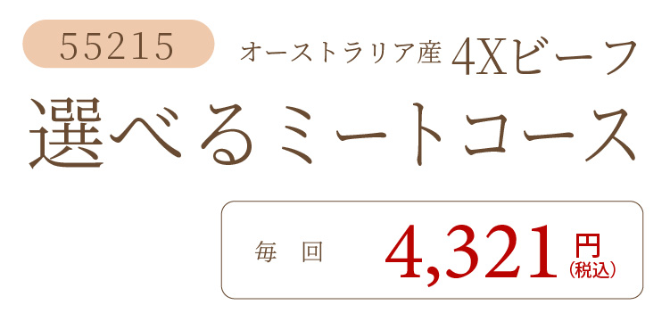 4Xビーフ選べるミートコース