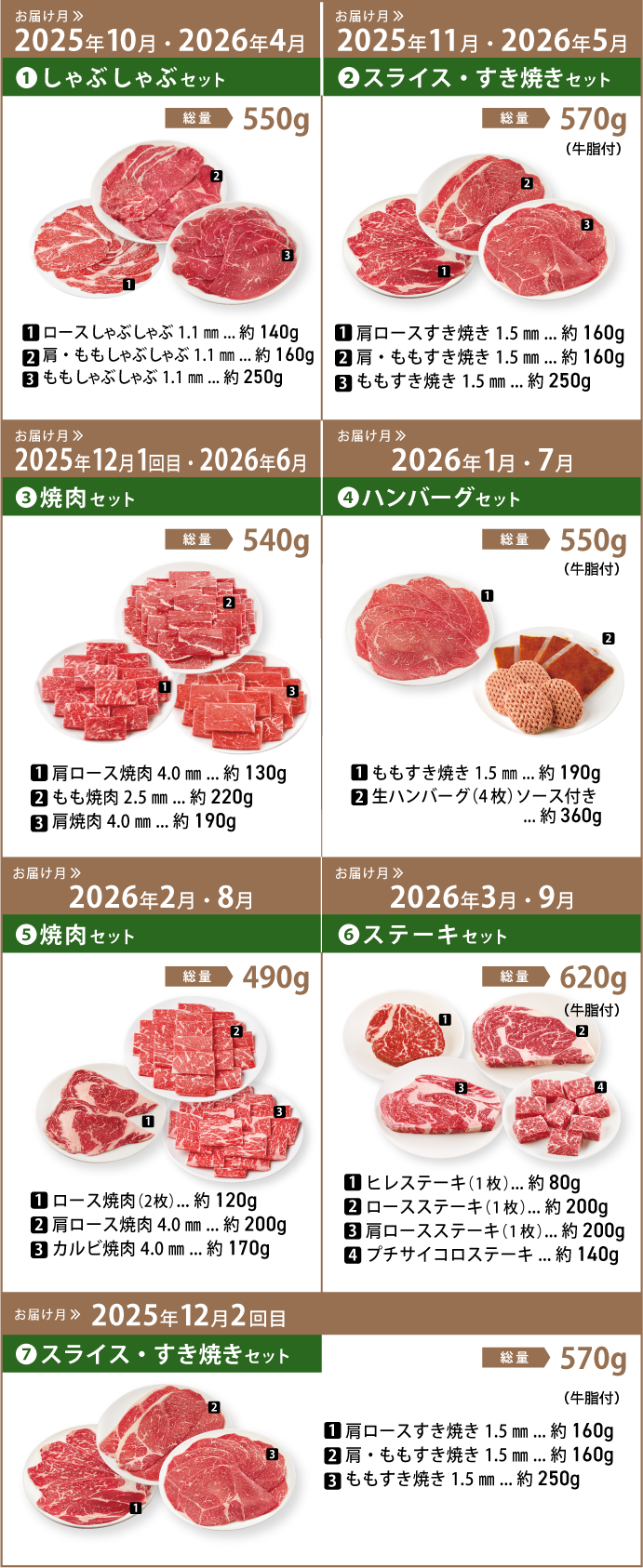 4Xビーフセット