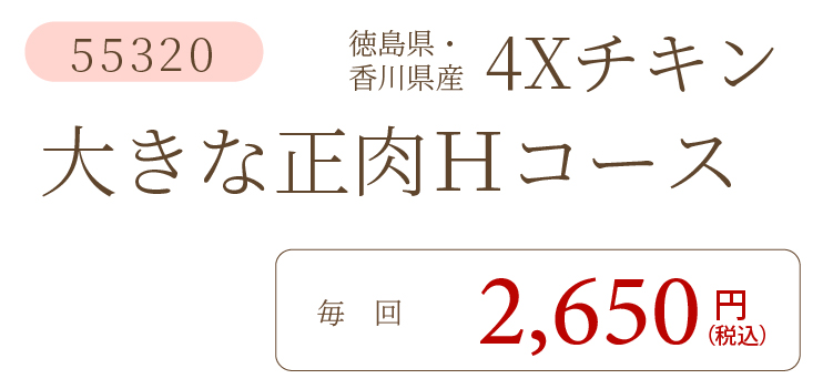 4XチキンHコース