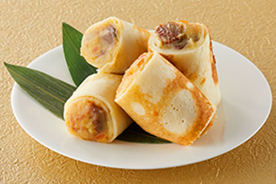 洋風栗きんとんのクレープ包み