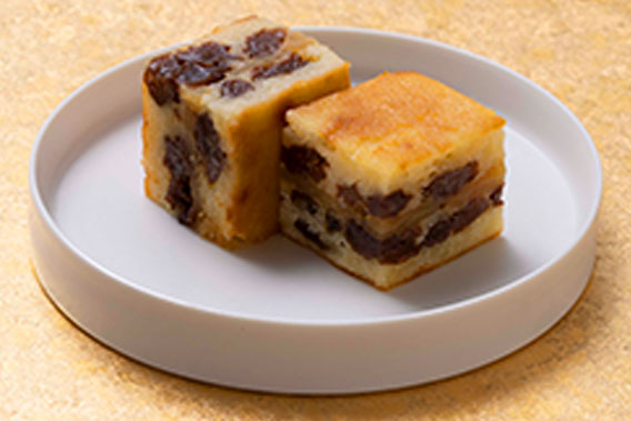 ゴルゴンゾーラとリンゴ、レーズンのバストンチーニ