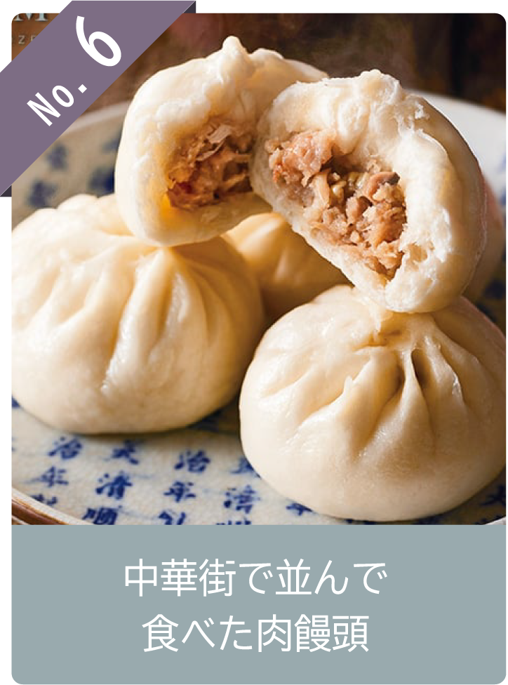 No6 中華街で並んで食べた肉饅頭